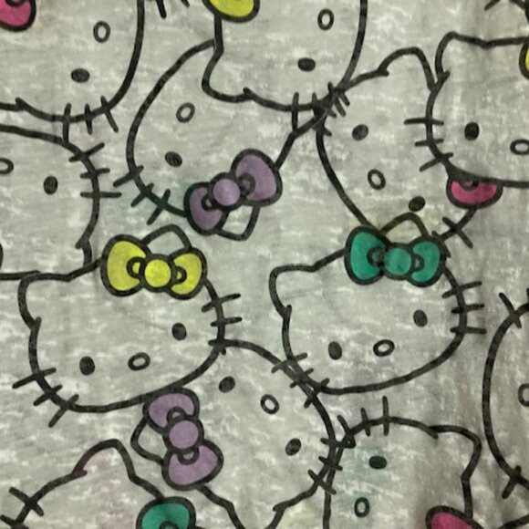 HELLO KITTY BY SANRIO KITTY GALORE 2014 HIGH-LOW SHIRT TOP COTT/POLY NWT (JR) XL - Picture 5 of 14